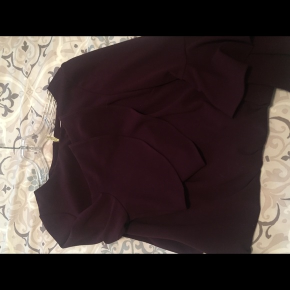 Beautiful burgundy/Purplish bell sleeve Dress - Picture 6 of 8